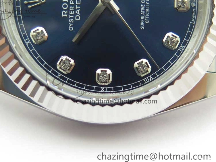 0406 Cozy New DateJust 41 126334 ARF 1:1 Best Edition 904L Steel Blue Diamonds Dial on Jubilee Bracelet A 2548